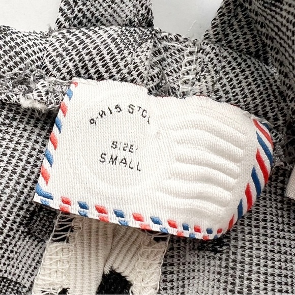 2/25 ANTHROPOLO New ANTHROPOLO-GIE Jemma Black Polka Dot Halter Top Shirt - Picture 3 of 5